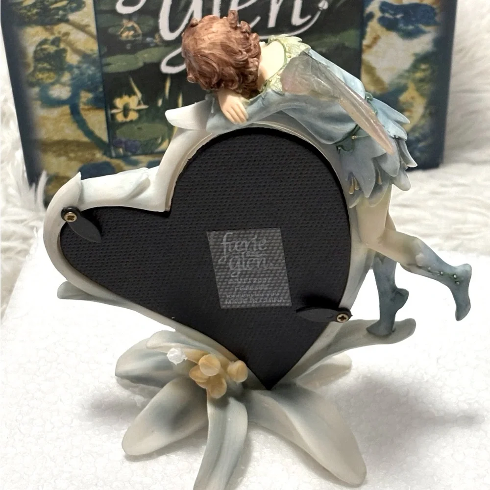 Faerie Glen “longing for you “ Heart Shaped picture frame figurine